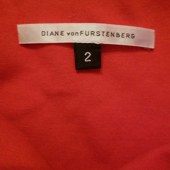 Diane Von Furstenberg Orange Bow Dress - Picture 7 of 7